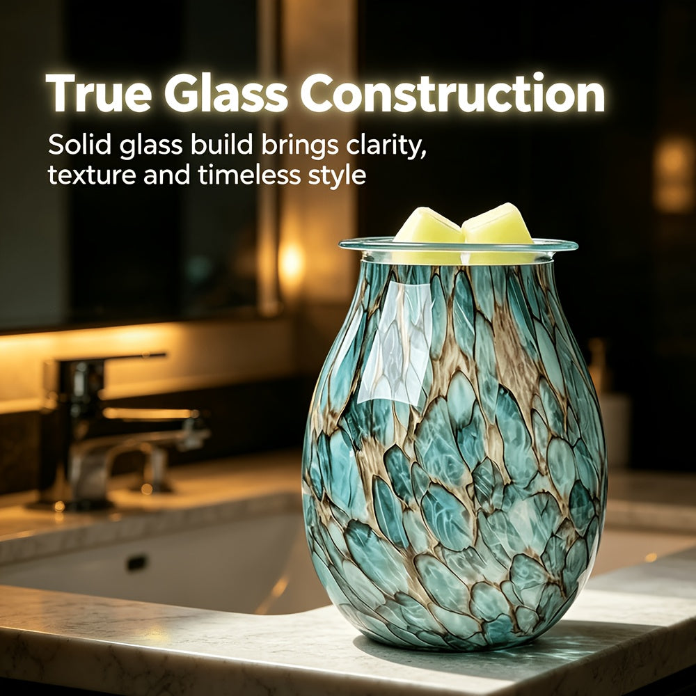 3D Glass Melt Wax LED Candle Light 7 Color Changing Mood Light for Home Office Room Decor Holiday Gift 1pc or 2pc Set