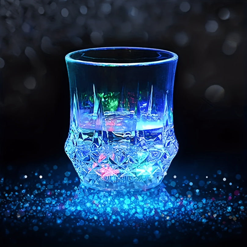 LED Light Up Cups 6 Pack - Glow in the Dark Beer Mugs with Colored LED Lights for Party, Birthday, Christmas, Disco & Valentine's Day, Fun Party Supplies Drinkware Set