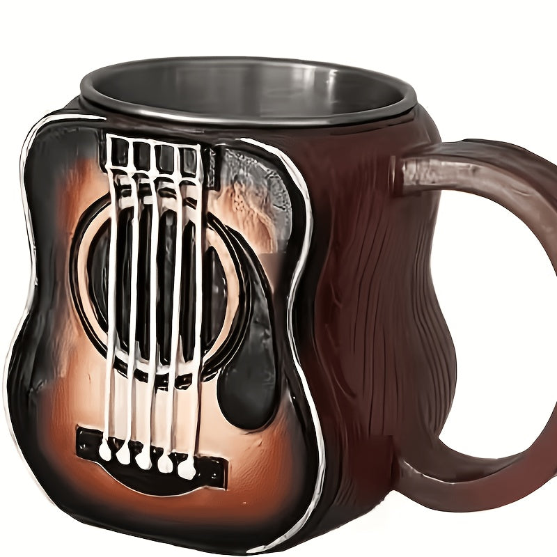 Musical Instrument Shaped Coffee Mug 11oz | Guitar & Drums Ceramic Cup Novelty Drinkware Perfect Gift for Music Lovers