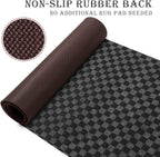 Runner Rug for Hallway Entryway Kitchen – Indoor Outdoor Non-Slip Rubber Backing, 200+ Custom Sizes, 8 Colors, Stain Resistant Low Pile Carpet Runner