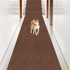 Non-Slip Hallway Runner Rug Self-Adhesive TPR Backing Ultra-Thin 0.4mm 5 Colors 6 Sizes for Kitchen Bedroom Living Room Entryway Hardwood Floors