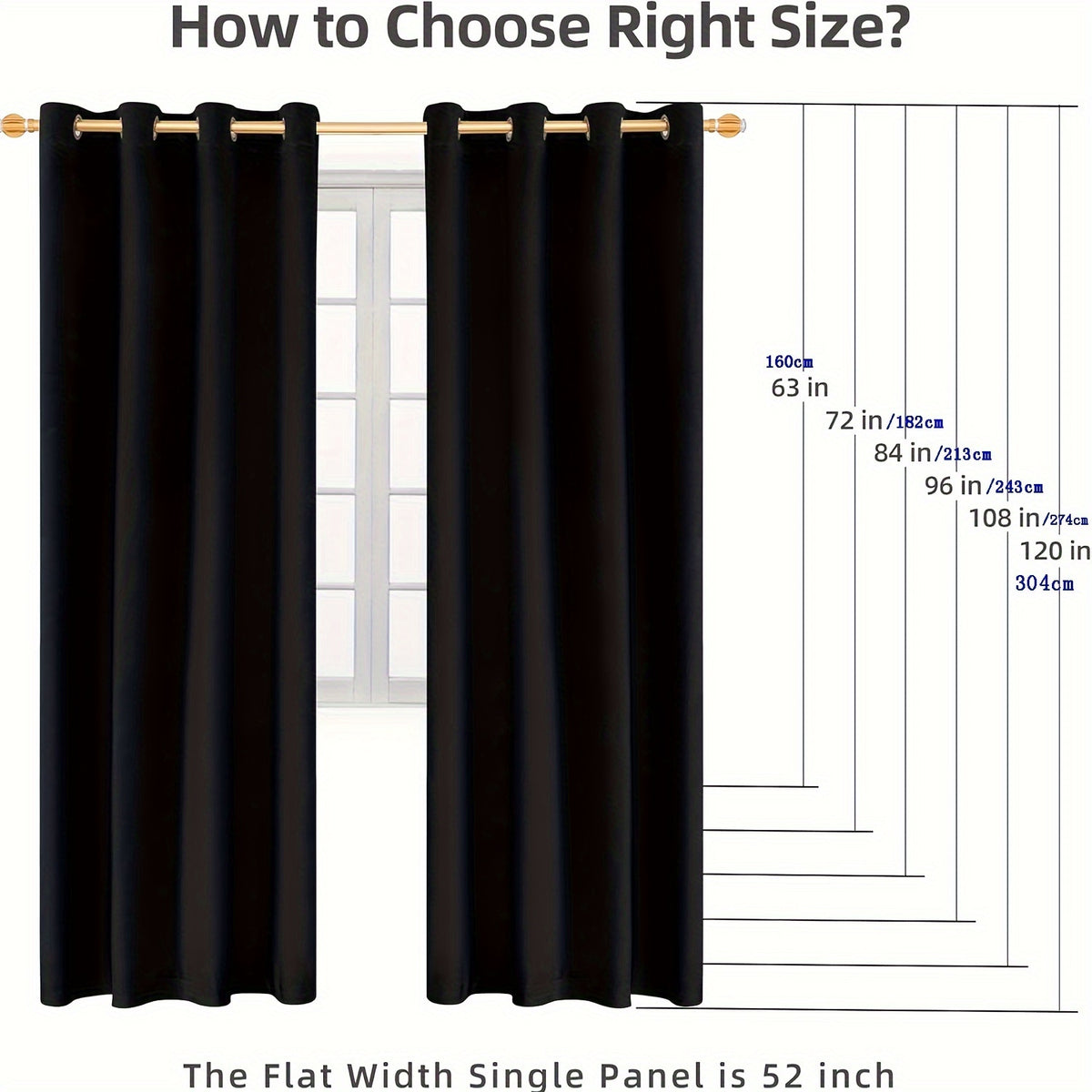 Velvet Curtains 52” Wide – Soft Grommet Thermal Insulated Light Filtering Velvet Window Panels for Bedroom | 2-Panel Set in 14 Colors & 7 Lengths