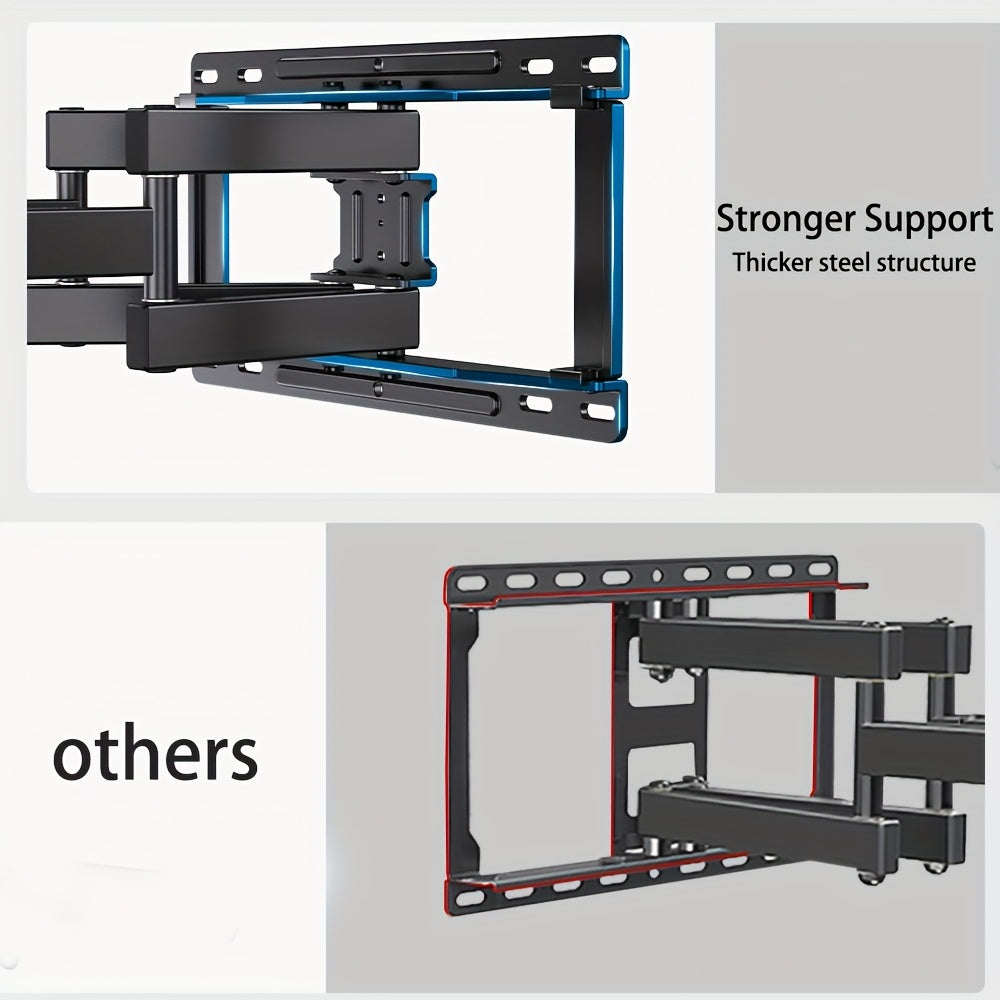 Full Motion TV Wall Mount for 37–86 Inch TVs, Heavy Duty Articulating Bracket, Swivel & Tilt, VESA 600x400mm, Holds Up to 100 lbs