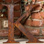 Rustic Metal Letter Wall Decor 12-Inch Tall Slim Iron Alphabet A-Z, Vintage Industrial Wall Art Sign for Home Kitchen Bar Shop, Personalized Name Monogram Holiday Gift for Christmas Thanksgiving – 26 Letters