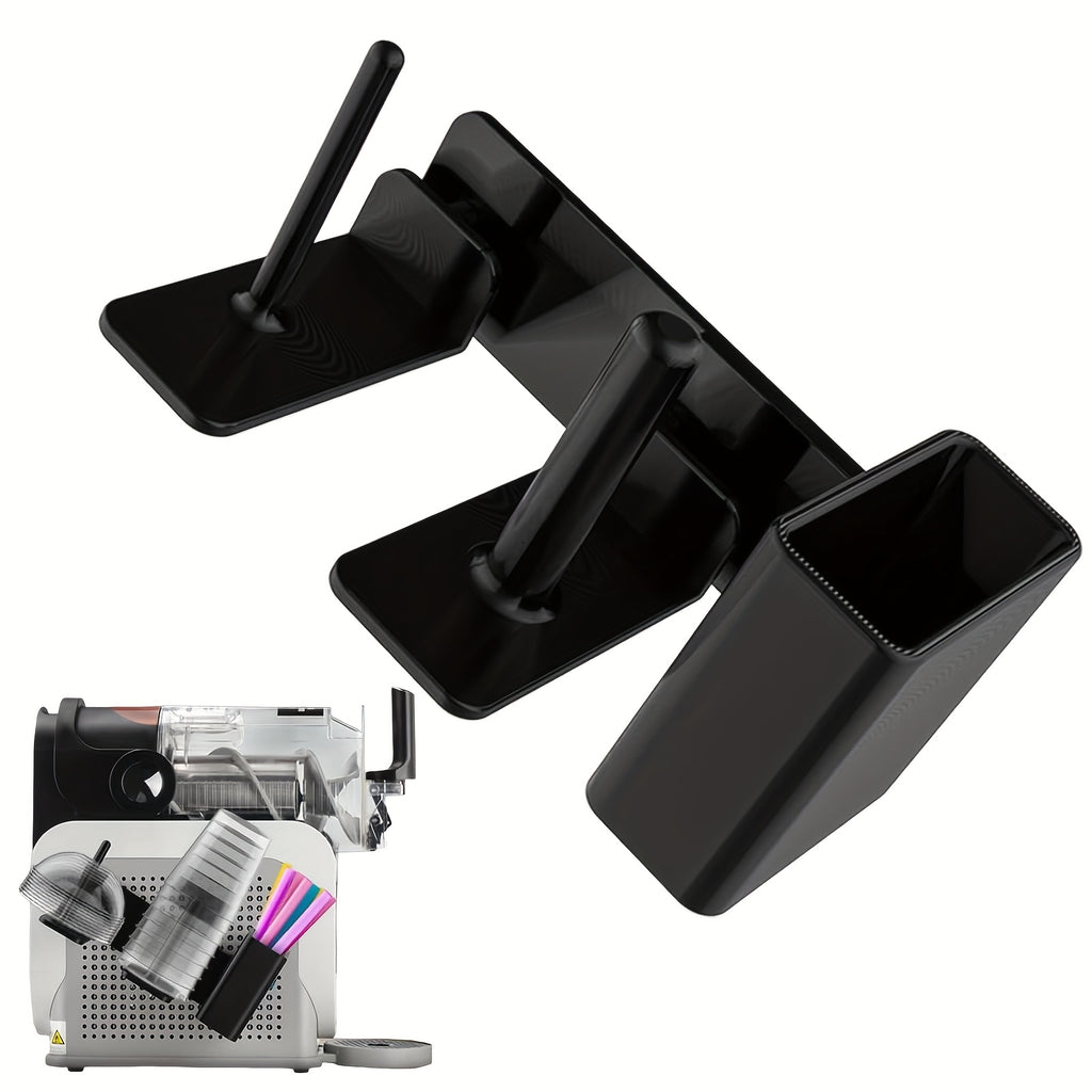 Cup Organizer for Ninja Slushie Machine FS301 & FS300 – Side-Mounted 3-in-1 Holder for Cups, Lids & Straws, Kitchen Accessory Add-On