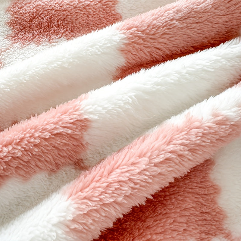 Double-Sided Velvet Plaid Blanket Super Soft Machine Washable for Home Bedroom Sofa Travel Panda Print Black White Blue Green Yellow Pink Coffee 4 Sizes