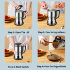 Electric Coffee Bean Grinder 300W 400g/14oz, 8-Blade Stainless Steel, One-Touch Button, Grinds Up to 36 Cups in 10 Seconds – Also for Spices, Grains & Nuts