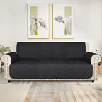 Universal Fit Sofa Slipcover Protector Washable 3 4 Seater, 5-Layer Quilted Pet-Friendly Couch Cover with Elastic Straps – Recliner & Loveseat Compatible, Non-Slip Furniture Protector for Living Room