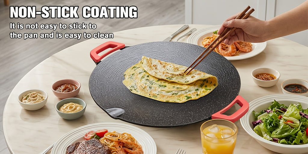 Smokeless Electric Grill Non-Stick BBQ Griddle with Adjustable Temperature & Easy-Clean Surface – Indoor Electric Grill Pan for Home Cooking & Parties, Black