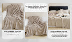 Soft Plush Throw Blanket – Thick Warm Fuzzy Cozy Blanket for Couch, Bed, Office & Travel | 4 Sizes, 4 Colors | Great for Gifts & Room Decor
