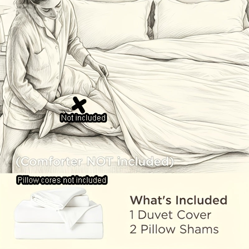 Bohemian Duvet Cover Set 3 Piece - Soft Breathable Boho Bedding Set with 2 Pillowcases Twin Full Queen King No Comforter Insert