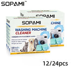 Washing Machine Cleaning Tablets – Deep Clean & Odor Eliminator for HE, Top Load & Front Load Washers – Removes Pet Odors, Hair & Lint Buildup with Lemon Fresh Sodium Bicarbonate Formula