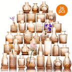 Mini Bud Vases Set of 36 Clear Small Flower Vases for Wedding Centerpieces Birthday Anniversary Party Table Decor – Mother's Day Gift
