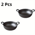 Heavy Duty Cast Iron Skillet 7.87in 20cm Dual Handle Nonstick No Lid Even Heat for Home BBQ Camping Oven Stovetop Grilling Steaks Baking
