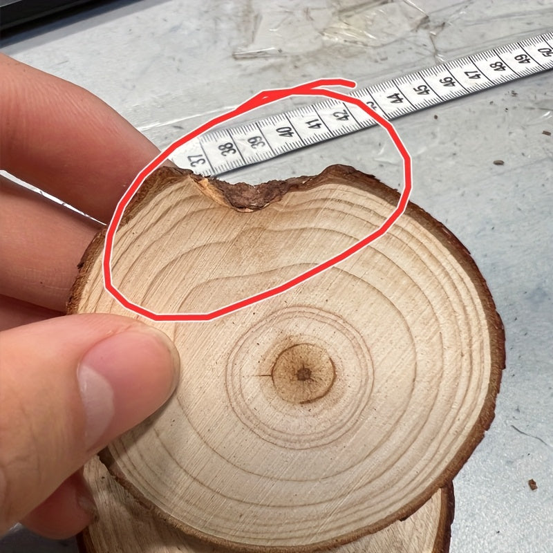 Wood Log Slices 28pcs Natural Tree Bark Rounds 2.7–3.5 Inch Unfinished Wooden Discs for Crafts Christmas Decor Coasters Wedding Centerpieces Woodworking DIY Art
