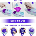 Refillable Bottle for Swiffer PowerMop 26 oz – Reusable Leak-Proof HDPE Mop Bottle with 5 Gaskets & Folding Funnel, Compatible with Power Mop, Eco-Friendly Floor Cleaning Solution