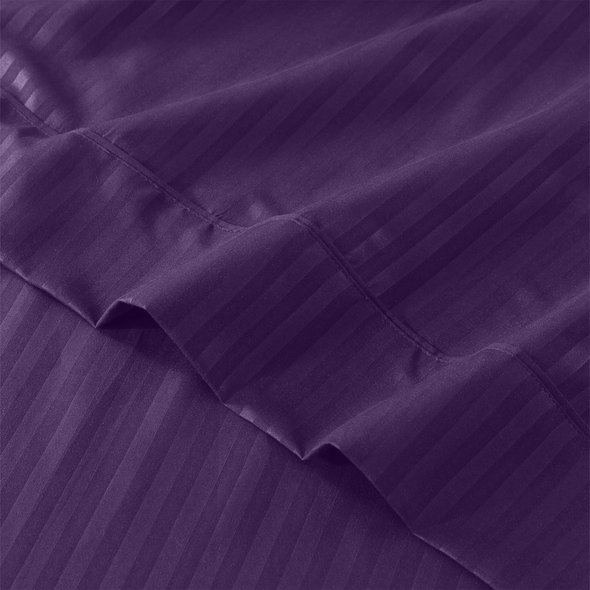 Luxury Striped Bed Sheet Set 3 or 4 Pcs – Hotel-Quality Deep Pocket 16", Extra Soft Breathable Cooling Sheets, Wrinkle & Fade Resistant, Twin Twin XL Full Queen King Cal King, 11 Colors