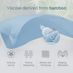 Cooling Bamboo Bed Sheet Set 4-Piece - Soft Lightweight Breathable Deep Pocket 16" Fitted Sheet, Flat Sheet & 2 Pillowcases, Machine Washable Summer Bedding, Twin Full Queen King, 12 Colors