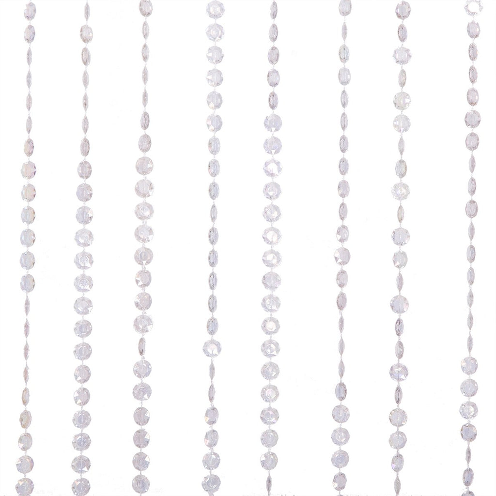 Acrylic Beaded Curtain 35.5x72 Inch for Doorways and Windows - Boho Room Divider and Closet Door Curtain - Decorative Bead Curtain for Bedroom, Wedding, Events and Retail Window Display