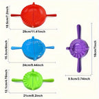 Dumpling Maker Mold Set of 4 Sizes - Dough Press for Dumplings, Wontons, Potstickers, Pies & Empanadas, Dumpling Making Tool Kit for Homemade Dumplings