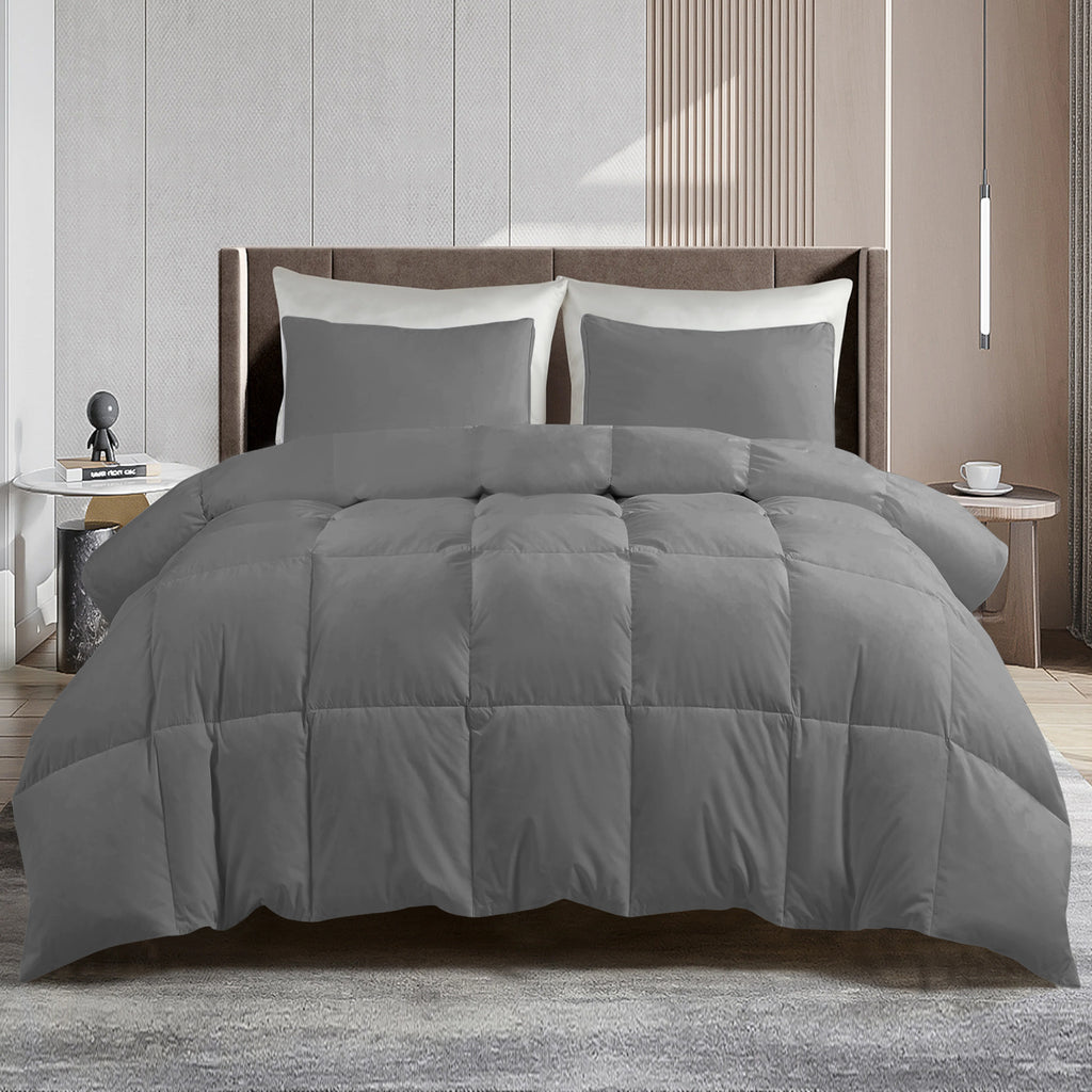 All Season Comforter with Corner Tabs & Box Stitching – Soft Fluffy Lightweight Hotel-Quality Duvet Insert for Twin Queen King, Breathable Year-Round Bedding