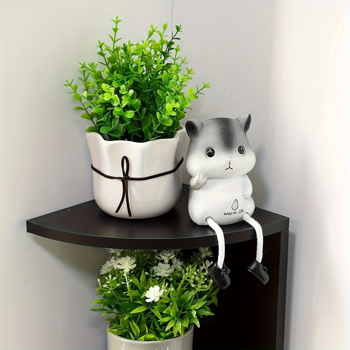 Floating Corner Wall Shelf 3 or 5-Tier, Wall Mounted Storage Rack for Living Room, Bedroom, Kitchen, Bathroom & Office, Easy Install Decorative Corner Shelves, White or Black, 1 or 2 Pieces