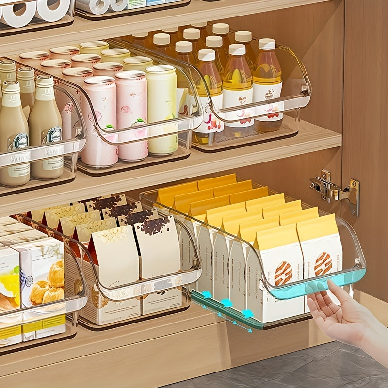 Clear Plastic Storage Bins Set of 3 or 6 – Stackable Transparent Organizer Containers for Cosmetics, Snacks, Beverages & Face Masks | Multi-Size for Pantry, Refrigerator, Bathroom & Vanity Countertop