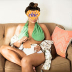 Women’s Towel Wrap Bra – Absorbent Breathable Halter Neck Tube Top for Beach, Sports, Daily Wear & Nursing | Double-Sided Plush Soft Chest Wrap
