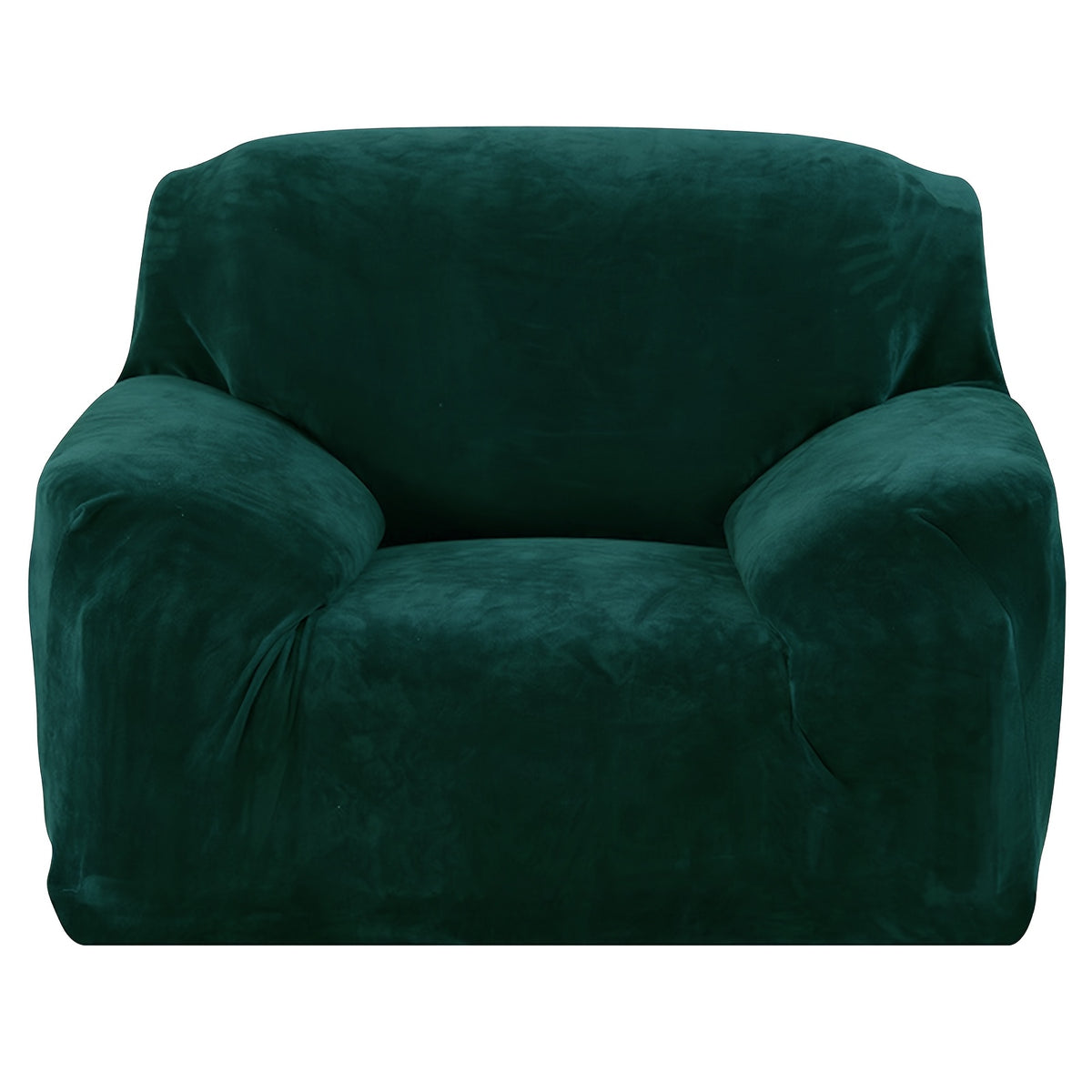 Velvet Stretch Sofa Cover Slipcover – Thick High-Elasticity Plush Couch Cover for L-Shape 1 2 3 4 Seater, Polyester Spandex Furniture Protector with Pillowcase for Living Room