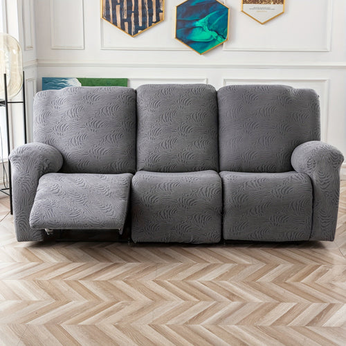 5-Piece Recliner Sofa Cover Set – Washable Furniture Protector with Elastic Bottom for 3-Seat Reclining Couch | Chocolate, Black, Grey, Beige