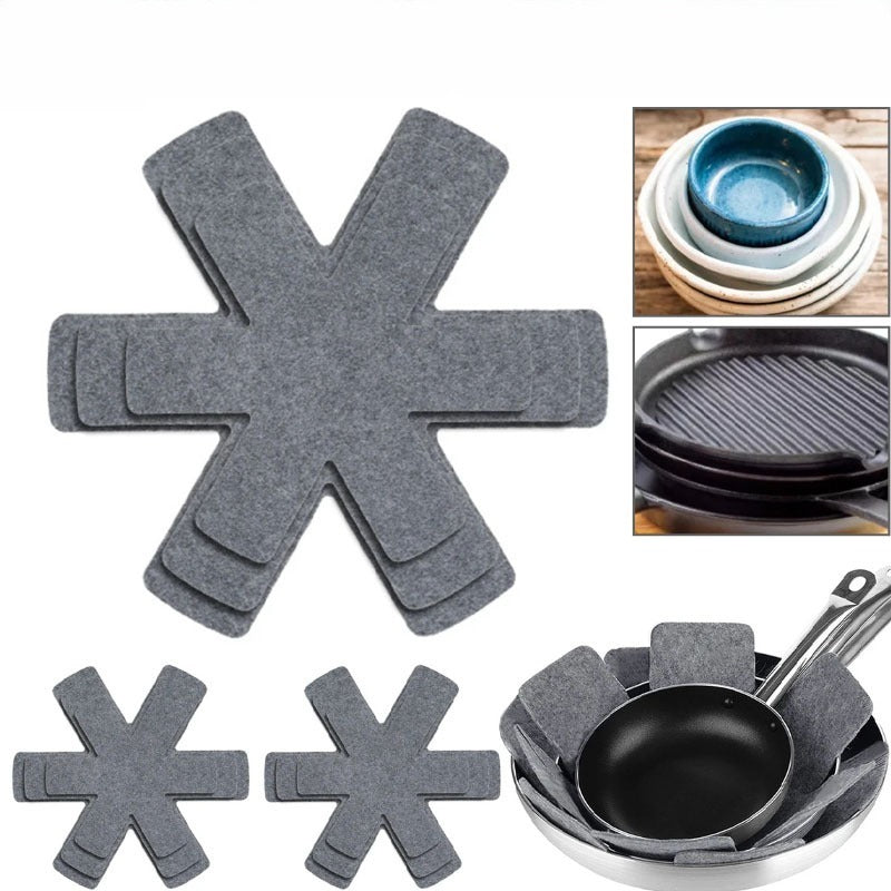21pcs Heat-Resistant Pot Bottom Pads Set – Non-Slip Kitchen Trivets & Scratch-Proof Protective Pads for Cookware, Countertops & Tables