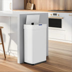 Motion Sensor Trash Can 13.2 Gallon & 15.8 Gallon Touchless Automatic Garbage Can Brushed Stainless Steel Smart Bin Soft Close Lid Bag Holder Kitchen Bedroom