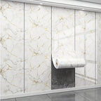 3D Marble Peel and Stick Wall Tile Stickers – Self-Adhesive Removable Glossy Glitter Backsplash Decals for Kitchen, Bathroom, Living Room & Bedroom Wall Makeover