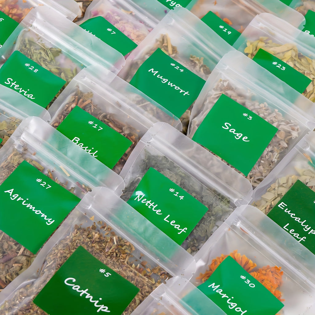 Dried Herbs Kit 30 Packs for Wicca Pagan Rituals Altar Supplies Magic Spells Witchcraft Supplies with Metal Spoon Witch Beginners Herb Set Halloween Spiritual Gift