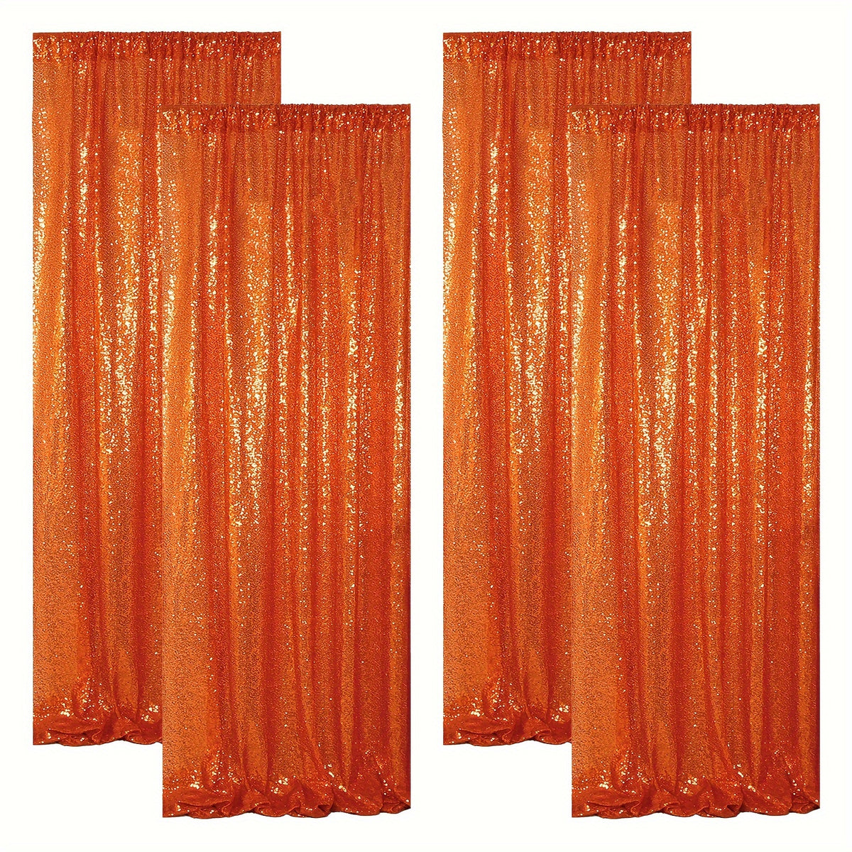 Sequin Backdrop Curtains – Glitter Party & Wedding Background Panels, 2ft×8ft per Panel, 4/6/8 Panel Sets, 29 Colors for Birthday, Stage, Bridal & Event Decor