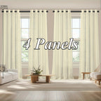 Sheer Curtains Semi Transparent Panels with Top Loop Pleated Header for Bedroom Living Room – Set of 2 or 4, 70-80G Lightweight Fabric, Multiple Sizes & Colors