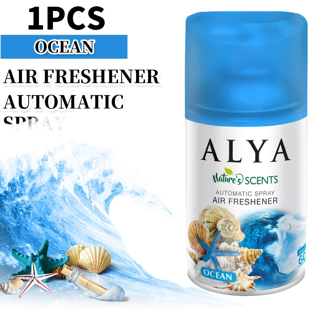 Automatic Spray Air Freshener Refill 8.45 oz, 1 or 4 Pack, 6 Scents Lavender Vanilla Cool Linen Ocean Magnolia Mixed Berries, Odor Eliminating Room Spray for Home Bathroom Car Office Closet