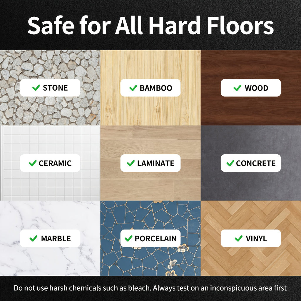 Spin Mop and Bucket Set with Wringer, 360° Dual-Drive Wringing System, 3 Microfiber Mop Heads for Hardwood Tile Marble Laminate Floor Cleaning