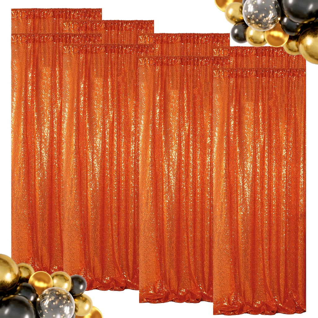 Sequin Backdrop Curtains – Glitter Party & Wedding Background Panels, 2ft×8ft per Panel, 4/6/8 Panel Sets, 29 Colors for Birthday, Stage, Bridal & Event Decor