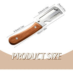 Vegetable Peeler Set 4-Piece Wooden Handle Stainless Steel Wide Blade – 3-in-1 Peeler Shredder & Bottle Opener for Potato Carrot, Kitchen Camping Travel Holiday Banquet Tool