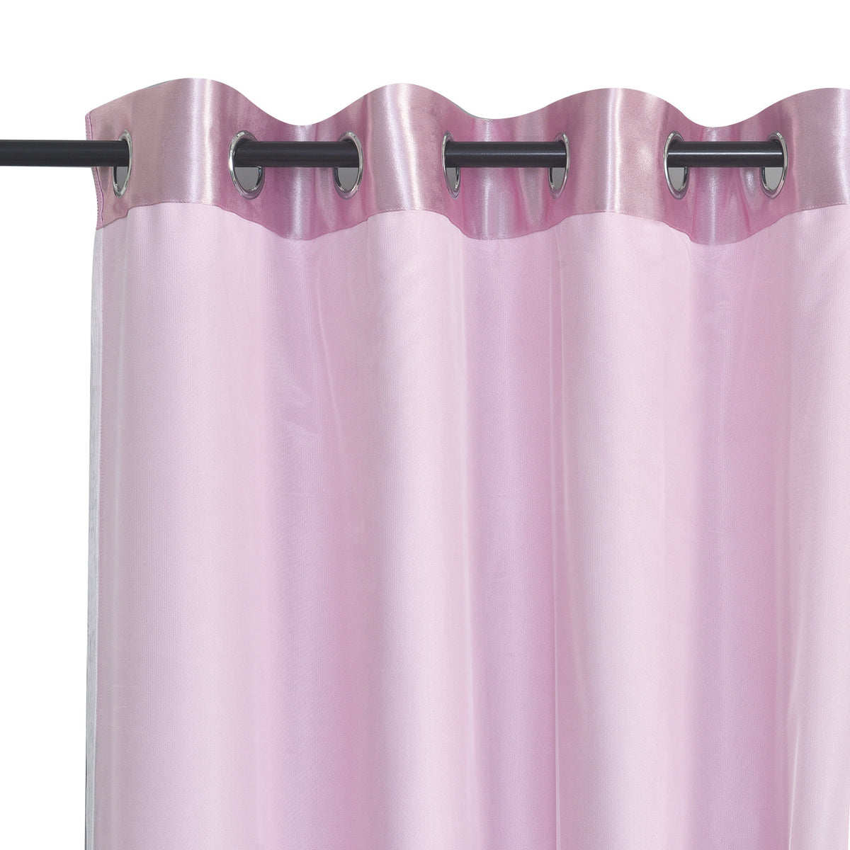 Double Layer Curtains Snowflake Embroidered Sheer Voile + Room Darkening Grommet Drapes – Thermal Insulated Tiebacks Included | 7 Colors Pack of 2