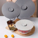 Silicone Lids Set of 3 S+M+L Suction Seal Reusable Bowl Plate Cup Covers for Fridge & Food Storage – Eco-Friendly Kitchen Stretch Lids