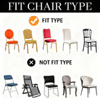 Stretch Spandex Chair Covers 6 12 Pack Machine Washable Wrinkle Resistant - Wedding Banquet Party Event Dining Chair Slipcovers Black White