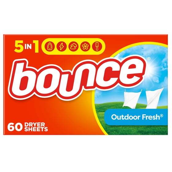 Fresh Scent Laundry Dryer Sheets 58 Count Value Pack – Everyday Fabric Softener & Static Control for Clothes, Linens & Household Fabrics with Outdoor-Inspired Fragrance