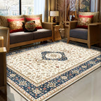 Persian Boho Area Rug Ethnic Style – Non-Slip Non-Shedding Absorbent Carpet for Living Room Bedroom, Baby Blue & Mixed Colorways, 4x6 ft
