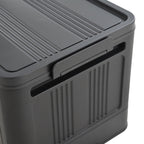 Collapsible Storage Locker with Locking Wheels – 4/5 Tier Double Door Plastic Bin Organizer, Stackable Space-Saving Storage Cabinet for Closet, Dorm, Office, Garage, Bedroom & Gym