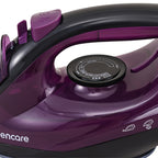 Handheld Clothes Steamer Non-Stick Soleplate – High-Pressure Anti-Calc, Adjustable Temp for Dry & Wet Clothes, Fast Heating Compact Steamer for Travel, Home & Office | Deep Purple