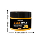 Beeswax Wood Furniture Polish & Protector with Sponge, Natural Bee Oil for Wooden Furniture Floor Maintenance Anti-Crack & Shine Restoration, 40g All-Wood Surface Care