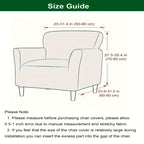 Elastic Stretch Armchair Sofa Cover, Corn Velvet Knit Non-Slip Solid Color Sofa Slipcover Protective Cover for Small Single Armrest Chair Living Room Pet-Friendly