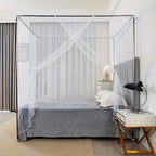 4-Corner Bed Canopy Mosquito Net – Bedroom & Camping | M / L / XL / 2XL